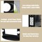 Lighted Makeup Mirror 12 LED Bulbs Wall Mount Detachable Base Black